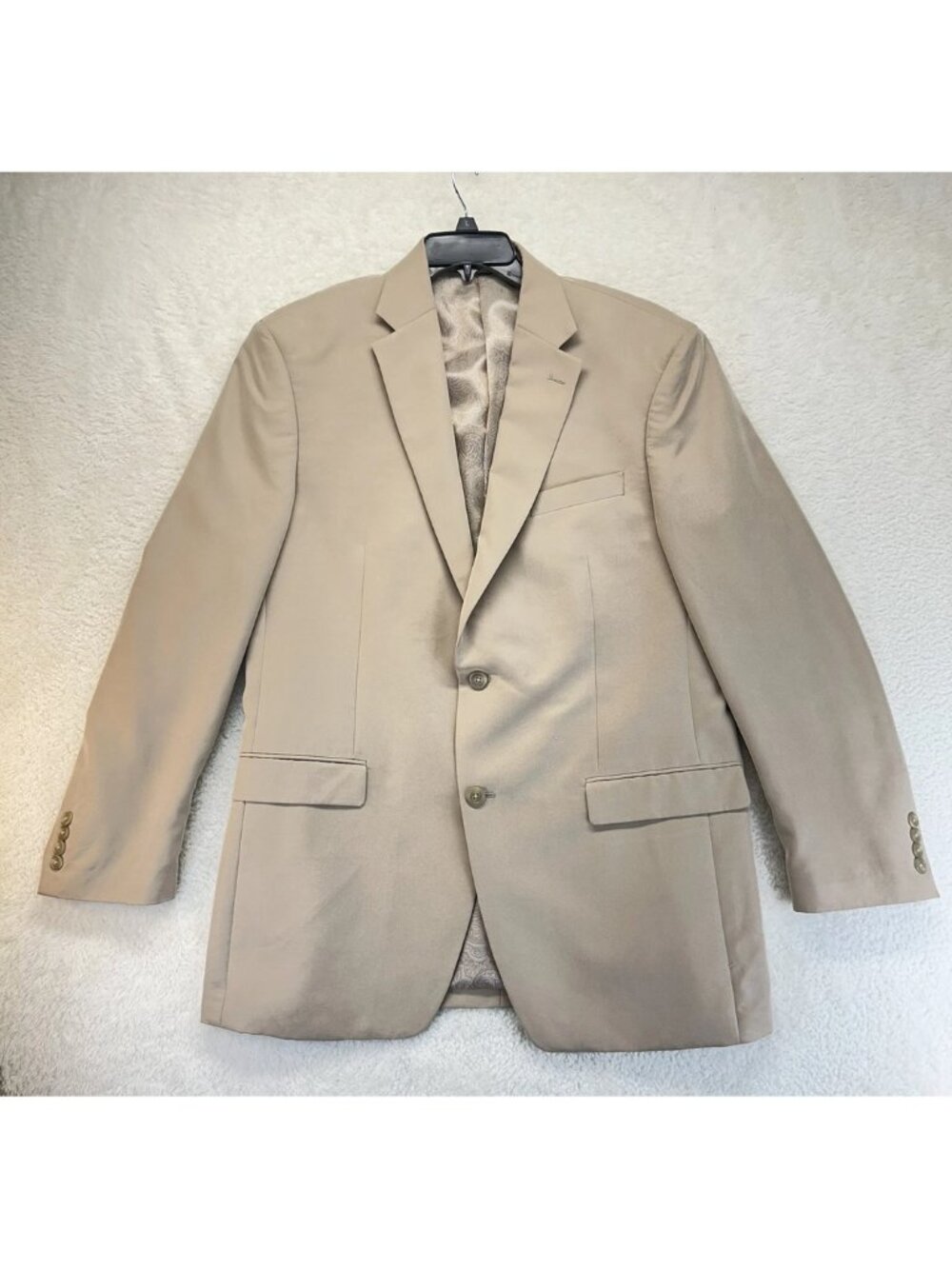 Chaps Mens Blazer Clay Brown 2 Button Jacket Sport Coat 42L